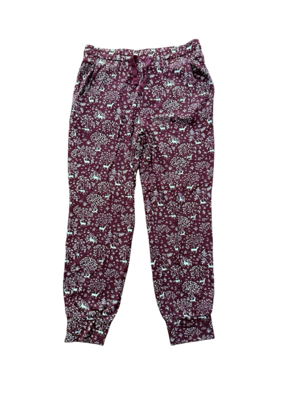 Sundance Rust Red Deer Joggers Lounge Pants Size M